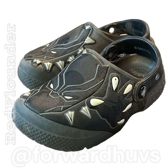 Crocs Boys' Child Black Panther Fun Lab Clog Size C9 - Picture 3 of 13